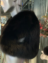 Load image into Gallery viewer, Black Fox Fur Short Vest Shoulder Bolero