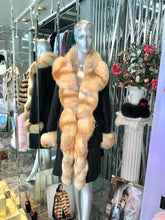 Load image into Gallery viewer, Simonetta Ravizza Trench Coat Fox Fur Tuxedo