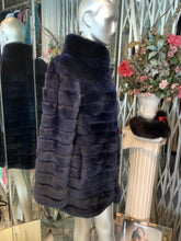 Load image into Gallery viewer, REX Fur Stroller Coat Beautiful Shade of Blue