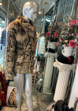 Load image into Gallery viewer, Unique Swakara Lamb Fur Jacket with Fox Fur Attached Collar