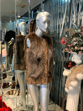 Load image into Gallery viewer, Honey Brown Swakara & Fox Fur Vest