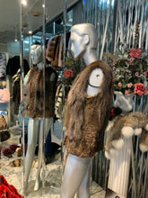 Load image into Gallery viewer, Honey Brown Swakara & Fox Fur Vest