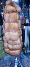 Load image into Gallery viewer, Natural Red Fox Fur Stroller Coat Gorgeous Modern Style