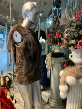 Load image into Gallery viewer, Honey Brown Swakara & Fox Fur Vest