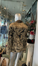 Load image into Gallery viewer, Unique Swakara Lamb Fur Jacket with Fox Fur Attached Collar
