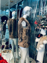 Load image into Gallery viewer, Honey Brown Swakara & Fox Fur Vest