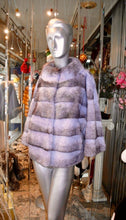 Load image into Gallery viewer, Unique Shade Blue Mink Fur Short Coat Awesome Shade!