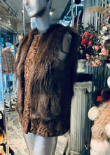 Load image into Gallery viewer, Honey Brown Swakara & Fox Fur Vest