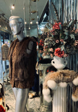 Load image into Gallery viewer, Honey Brown Swakara & Fox Fur Vest