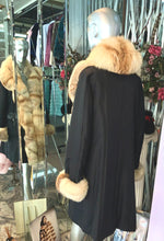 Load image into Gallery viewer, Simonetta Ravizza Trench Coat Fox Fur Tuxedo
