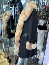 Load image into Gallery viewer, Simonetta Ravizza Trench Coat Fox Fur Tuxedo
