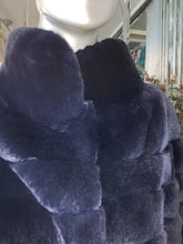 Load image into Gallery viewer, REX Fur Stroller Coat Beautiful Shade of Blue
