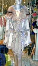 Load image into Gallery viewer, Simonetta Ravizza Designer Fox Fur Coat Reversible Luxury Fur
