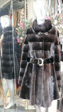 Load image into Gallery viewer, Exquisite Mink Fur Stroller Coat Swing Style Hemline Luxury Fur
