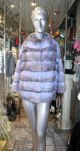 Load image into Gallery viewer, Unique Shade Blue Mink Fur Short Coat Awesome Shade!
