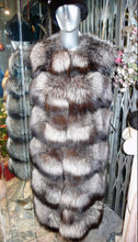 Load image into Gallery viewer, SUPERIOR Quality Silver Fox Fur Long Vest Saga Select Fur
