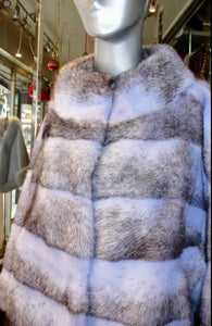 Unique Shade Blue Mink Fur Short Coat Awesome Shade!