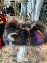 Load image into Gallery viewer, Multi Color Gorgeous Fox Fur Handbag
