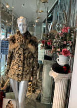 Load image into Gallery viewer, Unique Swakara Lamb Fur Jacket with Fox Fur Attached Collar
