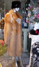 Load image into Gallery viewer, Stunning Natural Red Fox Fur Coat Warm &amp; Light Swing Style Stroller
