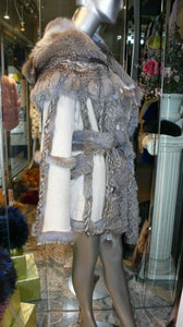 Simonetta Ravizza Designer Fox Fur Coat Reversible Luxury Fur