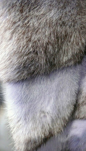 Unique Shade Blue Mink Fur Short Coat Awesome Shade!