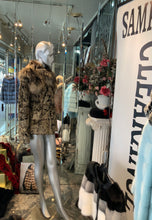 Load image into Gallery viewer, Unique Swakara Lamb Fur Jacket with Fox Fur Attached Collar

