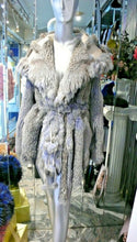 Load image into Gallery viewer, Simonetta Ravizza Designer Fox Fur Coat Reversible Luxury Fur
