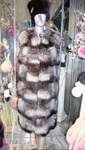 Load image into Gallery viewer, SUPERIOR Quality Silver Fox Fur Long Vest Saga Select Fur
