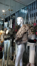 Load image into Gallery viewer, Very Stylish Custom-Made SILVER FOX FUR Shawl Shoulder Wrap Large Wide Made in USA
