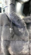 Load image into Gallery viewer, Mink Fur Jacket Hard to Find Gorgeous Shade of Blue Purple
