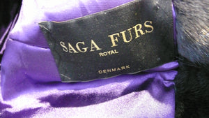 Mink Fur Jacket Hard to Find Gorgeous Shade of Blue Purple