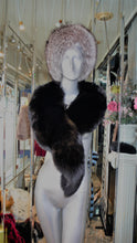 Load image into Gallery viewer, GORGEOUS Plush Black Fox  Collar/Shoulder Wrap
