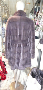Graphite Silver Grey MINK FUR Stroller with Belt BIG SALE!!!!!