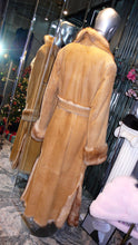 Load image into Gallery viewer, Warm Genuine Shearling Fur Coat Rust Tan ITALY--Shasa Designer
