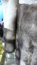Load image into Gallery viewer, Off White Mink Fur Two Tone Stroller Coat with Collar Brown
