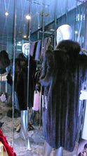 Load image into Gallery viewer, Ranch Mink Fur Long Vest with Black Fox Fur Tuxedo and Trim
