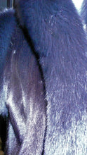 Load image into Gallery viewer, Ranch Mink Fur Long Vest with Black Fox Fur Tuxedo and Trim
